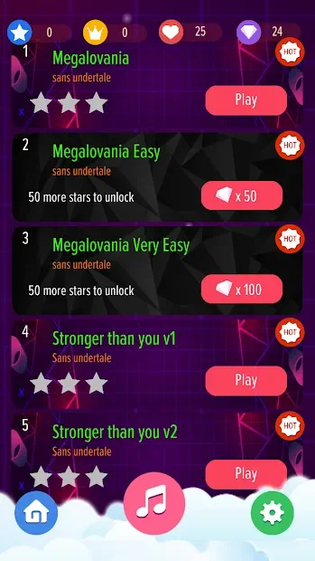 Sans Megalovania - Undertale piano game screenshot