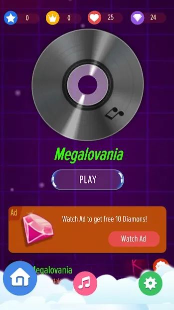 Sans Megalovania - Undertale piano game screenshot