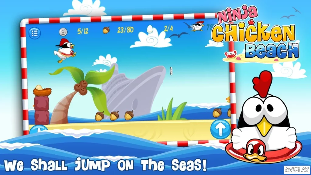 Ninja Chicken Beach screenshot