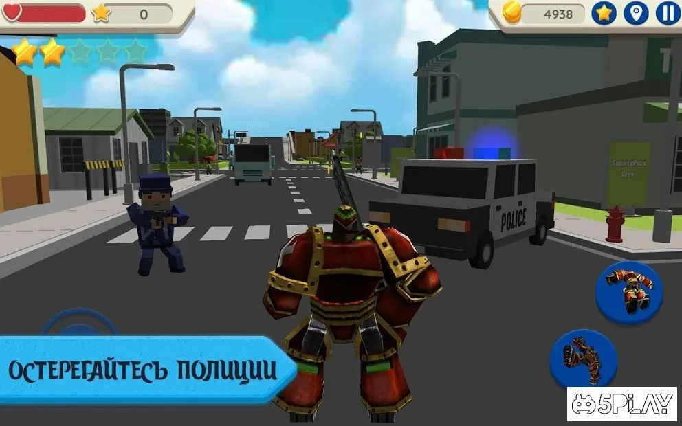 Robot Hero: City Simulator 3D screenshot