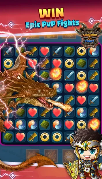 Hero Empires & Puzzles: Diamond Fight RPG Quest screenshot