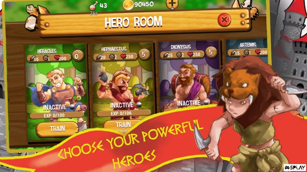 Gods of Myth TD: King Hercules Son of Zeus screenshot
