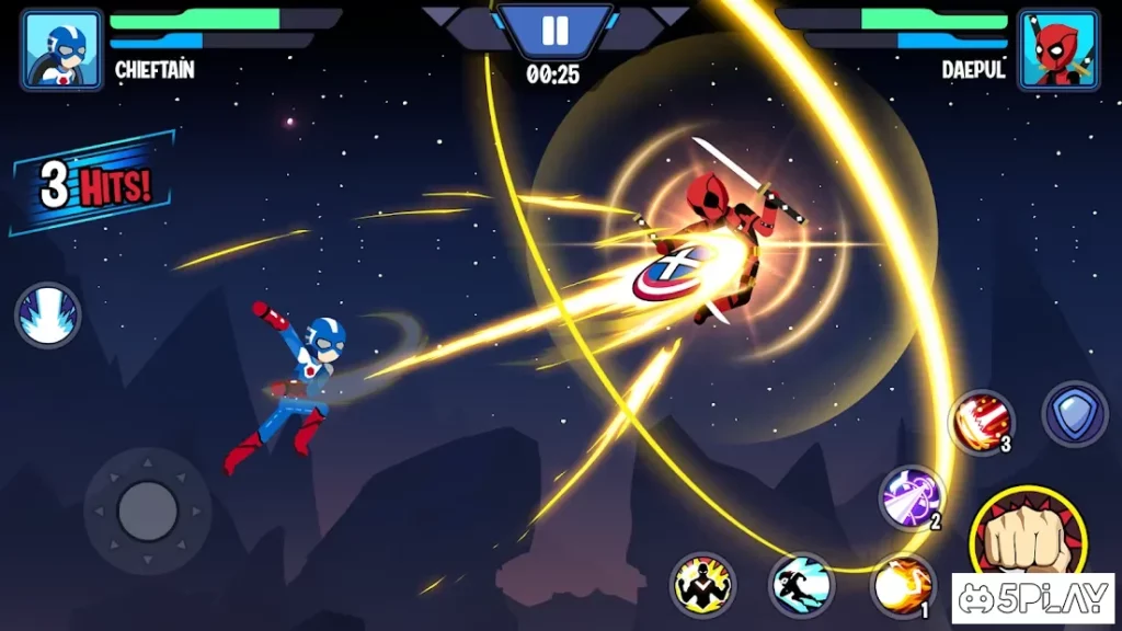 Stickman Superhero - Super Stick Heroes Fight screenshot