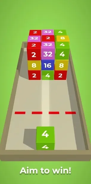 Chain Cube: 2048 3D merge game screenshot