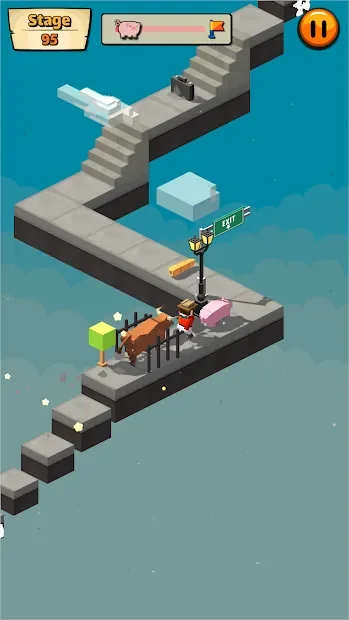 Cow Pig Run Tap: The Infinite Running Adventure screenshot