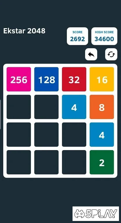 Ekstar 2048 screenshot