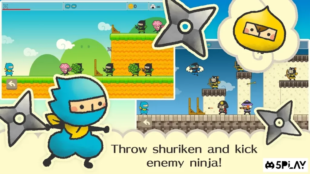 Oshinobisan - Sorao's Shuriken Shot - screenshot