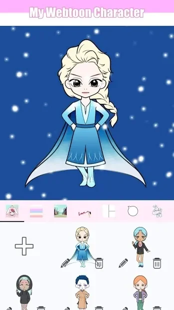 My Webtoon Character - K-pop IDOL avatar maker screenshot