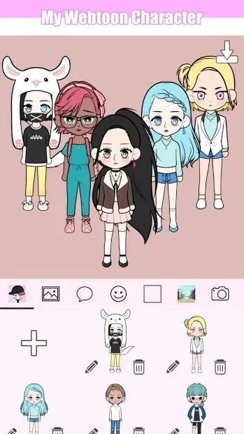 My Webtoon Character - K-pop IDOL avatar maker screenshot