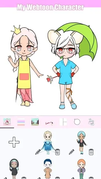 My Webtoon Character - K-pop IDOL avatar maker screenshot