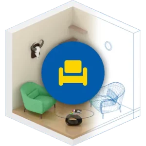 Шведский дизайн интерьера 3D icon