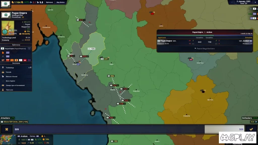 Age of History II Asia screenshot