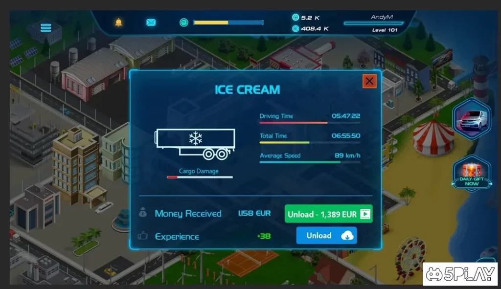 Virtual Truck Manager 2 Tycoon trucking company screenshot