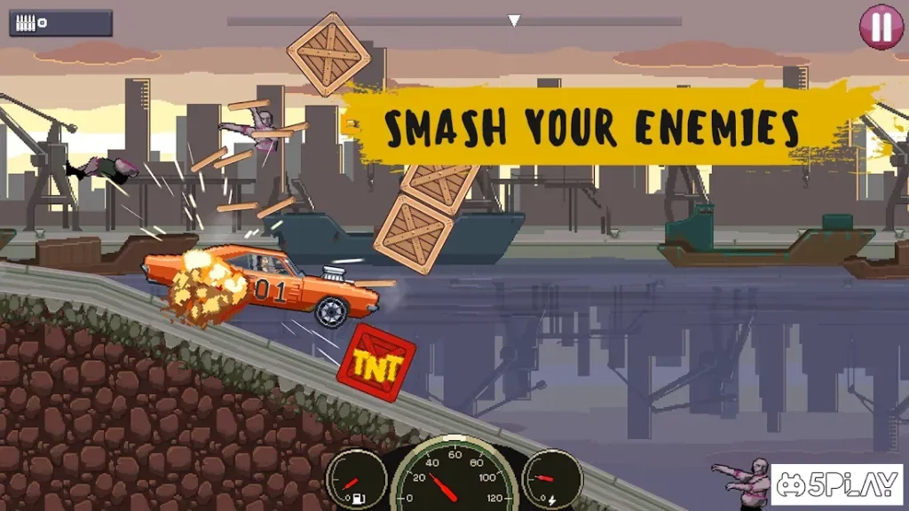Drive or Die - Zombie Pixel Derby Racing Games screenshot