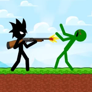 Stickman vs Zombies: Зомби шутер с человечком icon