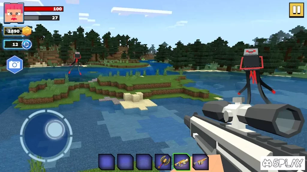 Fire Craft: 3D Pixel World screenshot