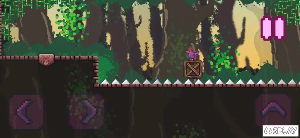 Purple Chicken : 2d Pixel Platformer (Hardcore) screenshot