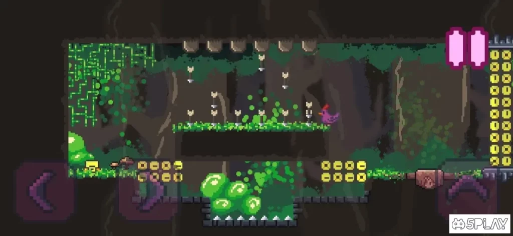 Purple Chicken : 2d Pixel Platformer (Hardcore) screenshot