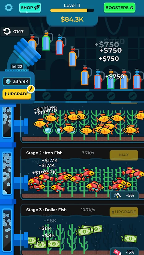 Idle Fish Aquarium screenshot