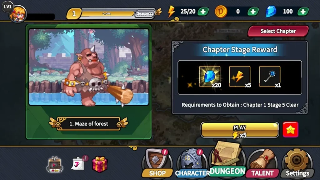 DungeonKnight screenshot