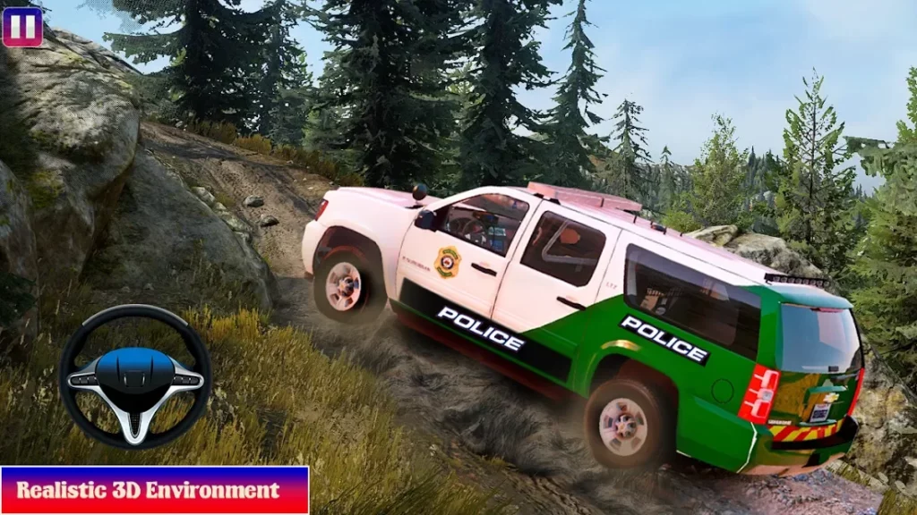 Offroad Police Car Driving Simulator Game screenshot