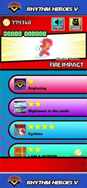 RHYTHM HEROES V screenshot