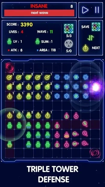 Triple Tower Defense screenshot