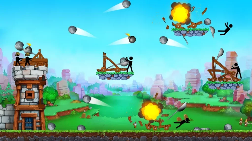The Catapult — King of Mining Epic Stickman Castle screenshot