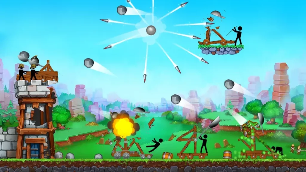 The Catapult — King of Mining Epic Stickman Castle screenshot