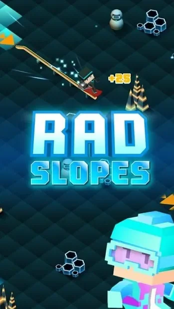 Blocky Snowboarding screenshot