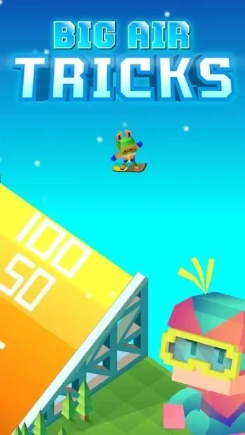 Blocky Snowboarding screenshot