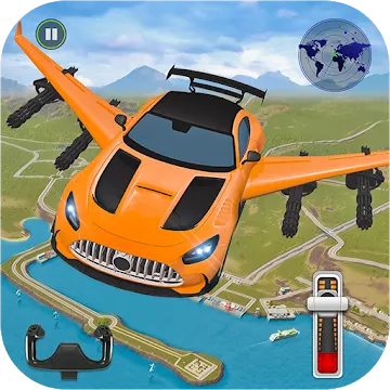 Flying Car Shooting- 3D Машина Моделирование Игра 1.4 (MOD: много денег)
