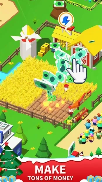 Idle Leisure Farm - Cash Clicker screenshot