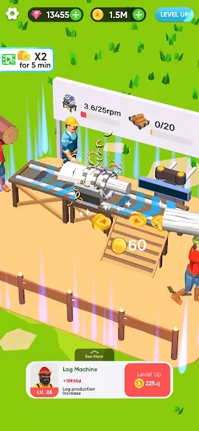Idle Lumber Mill screenshot
