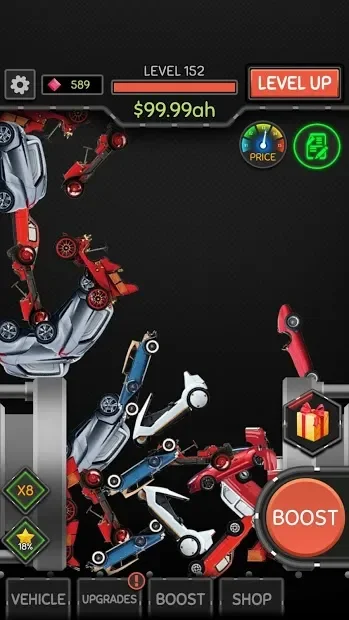 Idle Car Crusher screenshot