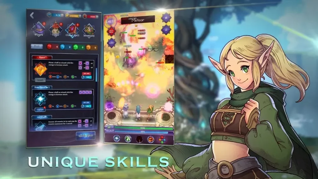 Leturn - RPG Offline Tower Defense of Magic screenshot