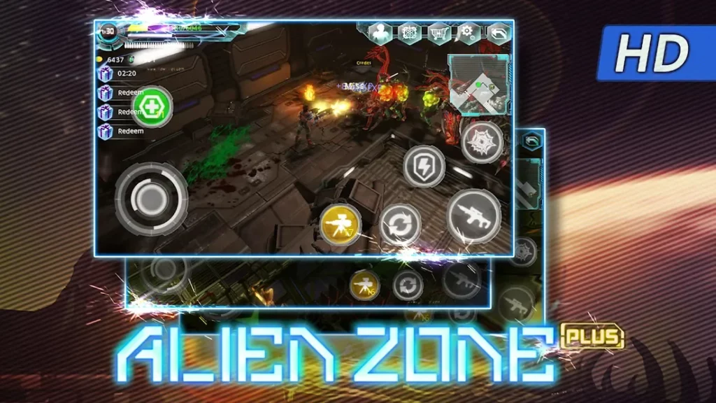Alien Zone Plus HD screenshot