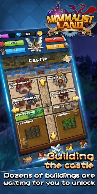 Minimalist Land™ - Quest&Building&Offline RPG screenshot