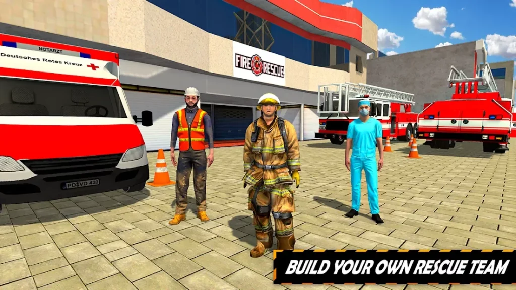 FireFighter Emergency Rescue Game-Ambulance Rescue screenshot