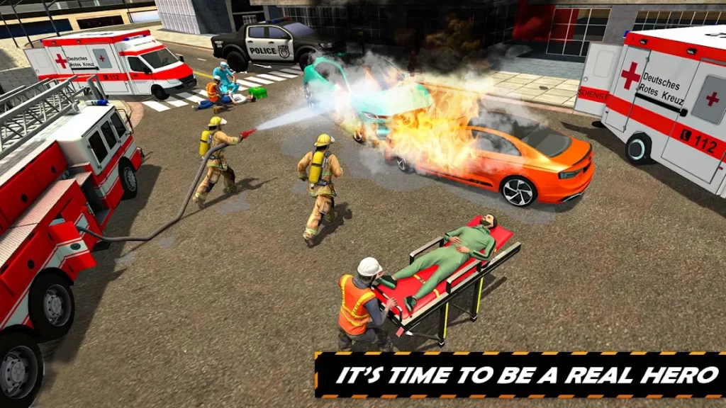 FireFighter Emergency Rescue Game-Ambulance Rescue screenshot