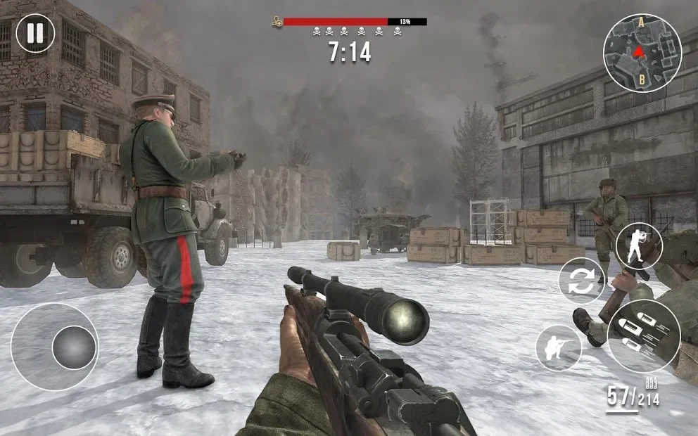 зимние герои Второй мировой войны - Стрелялки screenshot