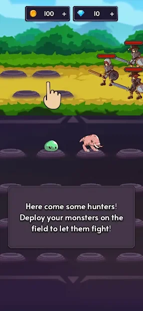 Monsters VS Hunters: Merge Idle RPG Battler screenshot
