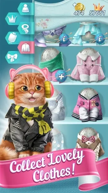 Knittens: Sweet Match 3 Puzzles & Adorable Kittens screenshot