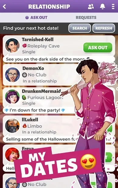 Party in my Dorm: College Life Roleplay Chat Game screenshot