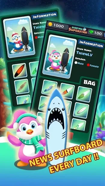 Dream Penguin: Free Surf Game screenshot