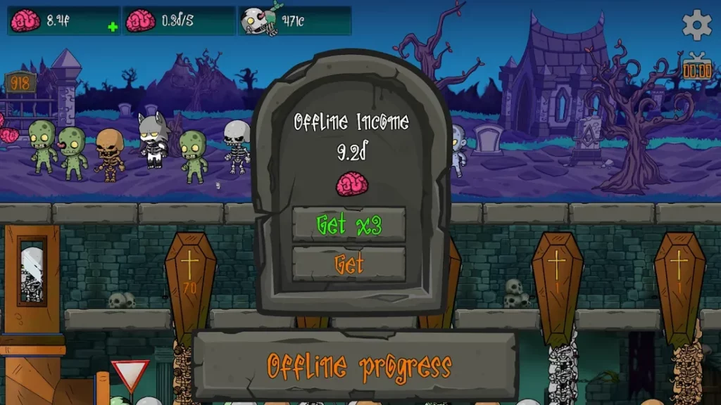 Idle Graveyard - Zombies, Undead & Werewolves. AFK screenshot