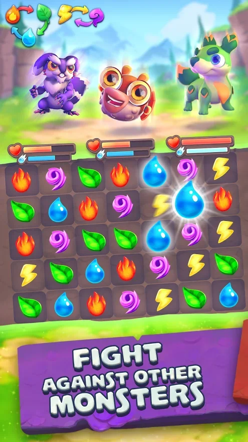 Monster Tales - Multiplayer Match 3 Puzzle Game screenshot