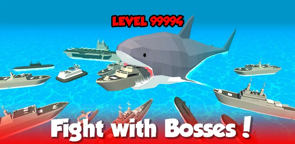 Idle Shark World: Hungry Monster Evolution Game screenshot
