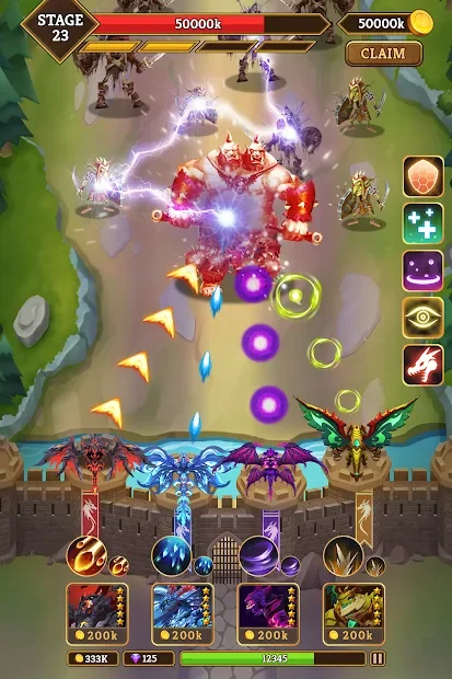 Dragon defender: Epic dragon war screenshot