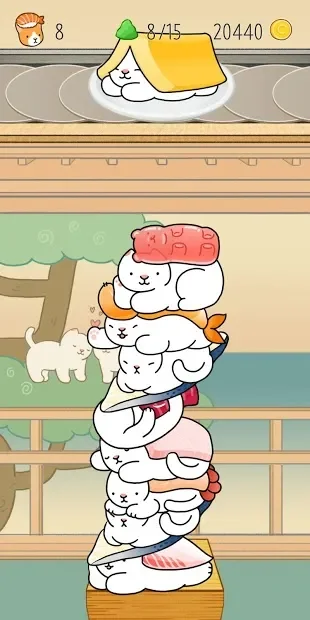 Neko Sushi - Stack Game screenshot